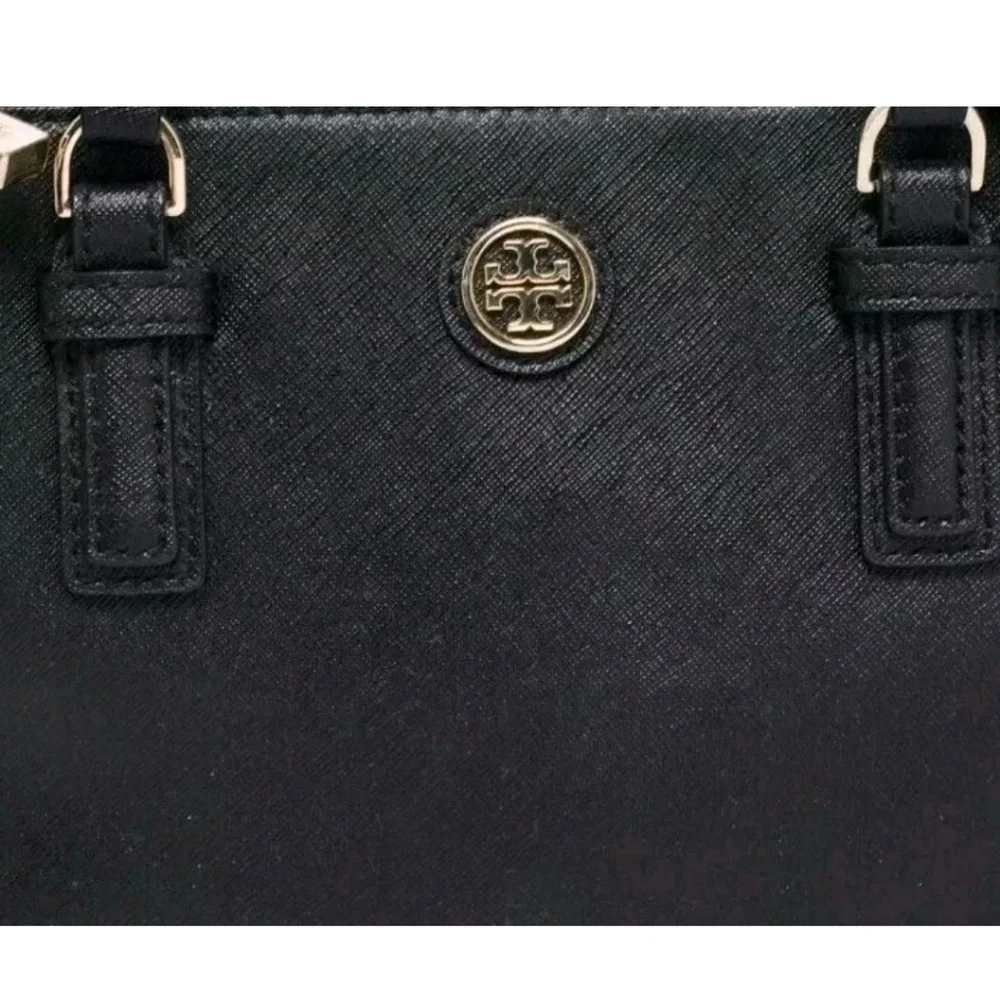 Tory Burch Robinson Multi Saffiano Double Zip Tote Crossbody Should Bag